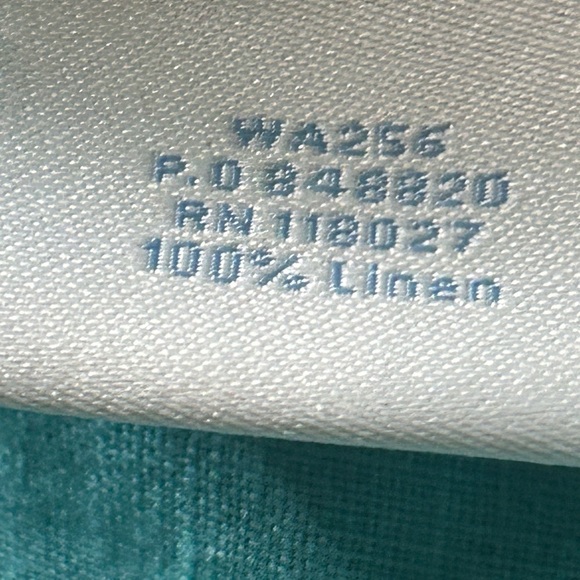 Boden Women’s Blue 100% Linen Tunic Boho Embellished Elastic Waist Beaded Sz 6 - Picture 8 of 11